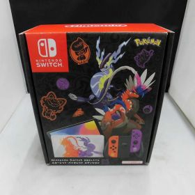 【4/4(土)20時〜全品ポイント10倍！要エントリー】ニンテンドー Nintendo Switch 有機ELモデル スカーレット・バイオレットエディション HEG-S-KEAAA 【中古】