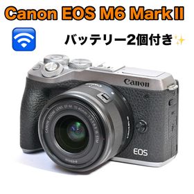 キヤノン(Canon)のCanon EOS M6 Mark II ズームレンズキット★Wi-Fi機能付き(ミラーレス一眼)