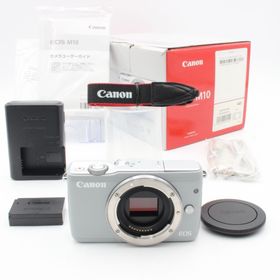 キヤノン(Canon)の【極美品】 Canon キヤノン EOS M10 ボディ ミラーレス CANON(ミラーレス一眼)