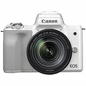 【中古】「非常に良い」キヤノン EOS Kiss M EF-M18-150 IS STM レンズキット ホワイト(デジタル一眼)