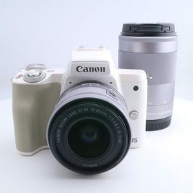 キヤノン(Canon)の【中古】(キヤノン) Canon EOS KISS M ダブルズームキット ホワイト(コンパクトデジタルカメラ)