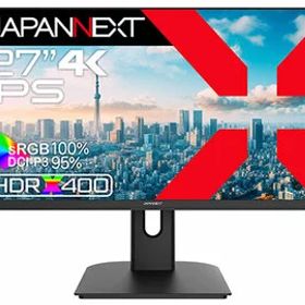 JAPANNEXT 液晶ディスプレイ 27型/3840×2160/ブラック JN-i27U