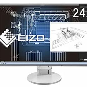【中古】EIZO FlexScan 24.1インチ ディスプレイ モニター (WUXGA/IPSパネル/ノングレア/ホワイト/5 無輝点) EV2456-RWT