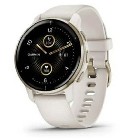 「+2倍ポイント・新品」ガーミン（GARMIN）（メンズ、レディース）スマートウォッチ 時計 ヴェニュー2 プラス Venu 2 Plus White / Cream Gold 010-02496-42 753759291785