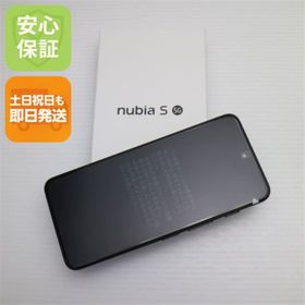 ゼットティーイー(ZTE)の新品未使用 SIMフリー nubia S 5G A403ZT ブラック スマホ ZTE 即日発送 土日祝発送OK M888(スマートフォン本体)