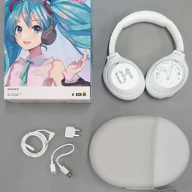 初音ミク コラボレーションモデル ワイヤレスノイズキャンセリングステレオヘッドセット WH-1000XM4/MK サイレントホワイト(横顔/ナンバリング) 「VOCALOID」 ヘッドフォン