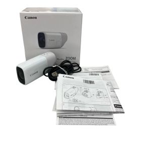 186001 動作未確認 canon キャノン ビデオカメラ ZOOM ホワイト PowerShot