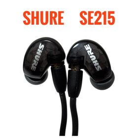 SHURE SE215 有線イヤホン ブラック 高遮音 付属品あり ケース付き