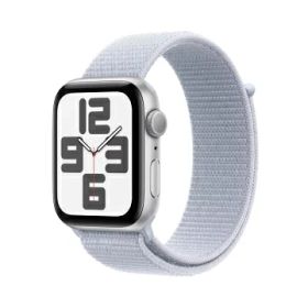 【未使用】Apple Apple Watch SE2 44mm GPS シルバーアルミニウムケース/ブルークラウドスポーツループ MXET3J/A【大須】保証期間3ヶ月