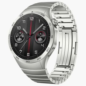 【正規販売代理店】ファーウェイ HUAWEI スマートウォッチ WATCH GT4 46mm ゴルフナビ ロングバッテリー 睡眠測定 血中酸素 心拍数 ステンレス シルバー pnxb19-gry 時計 ブランド 5ATM