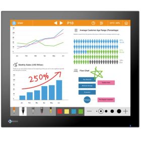 EIZO FDS1783T-FBK DuraVision タッチ対応17型スクエア液晶ディスプレイ(1280x1024/DP/HDMI/ブラック)