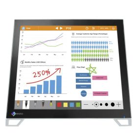 EIZO FDS1783T-LGY DuraVision タッチ対応17型スクエア液晶ディスプレイ(1280x1024/DP/HDMI/セレーングレイ)
