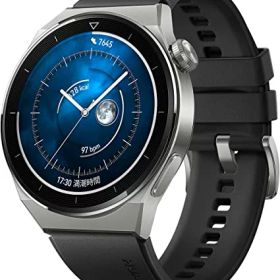 HUAWEI WATCH GT 3 Pro 46mm スマートウォッチ チタンケース サファイアガラス 1.43インチAMOLED フリーダイビングモード 14日間バッテリー ワイヤレス急速充電 Bluetooth通話 アクティブモデル 日本正規代理