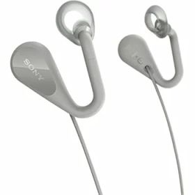 【中古】ソニー イヤホン STH40DJP : インイヤー / 開放型 / デュアルリスニング / マイク付 2018年モデル グレー STH40DJP H