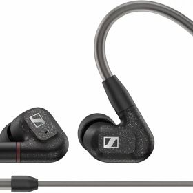 ゼンハイザー Sennheiser イヤホン 有線 IE 300 ブラック ダイナミック カナル型 オーディオファイル MMCX 高遮音性