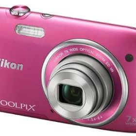 【中古】【1ヶ月保証】 ニコン Nikon デジタルカメラ COOLPIX S3500 光学7倍ズーム 有効画素数 2005万画素 ストロベリーピンク S3500PK SDカード付き