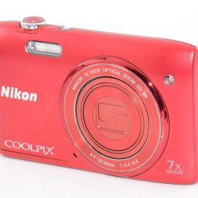 【中古】【外観特上級】Nikon デジタルカメラ COOLPIX S3500 光学7倍ズーム 有効画素数 2005万画素 ラズベリーレッド S3500RD