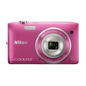 【中古】 Nikon デジタルカメラ COOLPIX S3500 光学7倍ズーム 有効画素数 2005万画素 ストロベリーピンク S3500PK 当店保証30日間 人気 ミラーレス 一眼レフ 交換レンズ カメラ