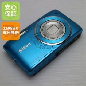 【中古】 新品同様 COOLPIX S3500 オリエンタルブルー 安心保証 即日発送 デジカメ Nikon 本体 土日祝発送OK