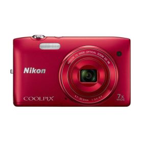 【中古】 Nikon デジタルカメラ COOLPIX S3500 光学7倍ズーム 有効画素数 2005万画素 ラズベリーレッド S3500RD 当店保証30日間 人気 ミラーレス 一眼レフ 交換レンズ カメラ