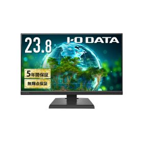 アイ・オー・データ機器 LCD-A241DB ワイド液晶ディスプレイ 23.8型/1920×1080/アナログRGB、HDMI/ブラック/スピーカー：あり/よりサステナブルなディスプレイへ/「5年保証」「無輝点保証」3辺フレームレス