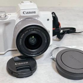 Canon EOS Kiss M PC2328 レンズキット ZOOM LENS EF-M 15-45mm F3.5-6.3 IS STM ミラーレス一眼 ホワイト