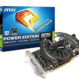 【中古】MSI社製 NVIDIA Geforce GTX650Ti GPU搭載ビデオカード N650GTX-Ti Cyclone II PE OC オーバークロックモデル