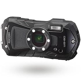 【中古】RICOH WG-80 BLACK リコー本格防水デジタルカメラ 14m防水 (連続2時間) 1.6m耐衝撃 防塵 -10℃耐寒 アウトドアで活躍するタフネスボディ CALSモ