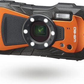 【中古】RICOH WG-80 ORANGE リコー本格防水デジタルカメラ 14m防水 (連続2時間) 1.6m耐衝撃 防塵 -10℃耐寒 アウトドアで活躍するタフネスボディ CALSモード搭載で 現場記録など幅広いビジネスシーンで活躍3126