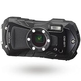 【中古】［非常に良い］RICOH WG-80 BLACK リコー本格防水デジタルカメラ 14m防水 (連続2時間) 1.6m耐衝撃 防塵 -10℃耐寒 アウトドアで活躍するタフネスボディ CALSモ