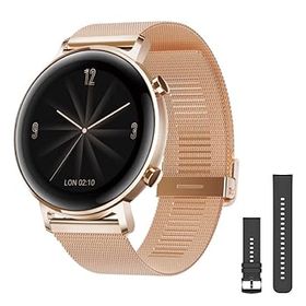 【中古】HUAWEI(ファーウェイ) Watch GT2 42mm Elegant スマートウォッチ 血中酸素レベル測定 GPSみちびき対応 リファインゴールド 【日本正規代理店品】