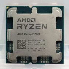 中古 AMD Ryzen 7 7700 (AM5/3.8GHz/40M/C8/T16/65W) 1460024624 状態： Cランク