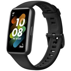 HUAWEI Band 7 スマートウォッチ フルビューディスプレイ1.47インチ 2週間持続バッテリー 心拍計 グラファイトブラック【日本正規代理店品】 LEA-B19