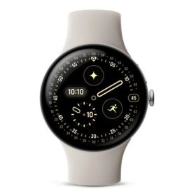 【新品未開封】Google Pixel Watch 4 45mm GA09308-US [Polished Silver／Porcelain] 0840353931459