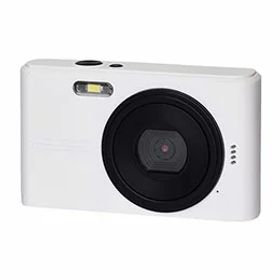 ☆KEIYO コンパクトデジカメ ツートンカラーがかわいい 初めてのデジカメから日常のおてごろ使いに ホワイト×ブラック NT-DC001-WBK