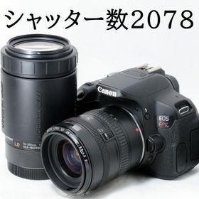 キヤノン デジタル一眼レフカメラ Canon EOS Kiss X6i 28-70mm 70-300mm ダブルズームキット SDカード付き 初心者 おすすめ 中古