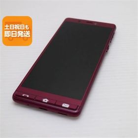 超美品 シンプルスマホ5 ワインレッド スマホ 白ロム 中古 あすつく 土日祝発送OK