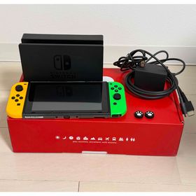 ニンテンドースイッチ(Nintendo Switch)のNintendo Switch(L)/(R) グリーンオレンジ SDカード付き(家庭用ゲーム機本体)