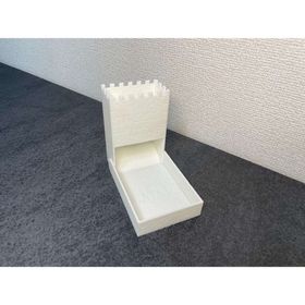 折りたたみ式ダイスタワー – 中世のお城風（カタンロゴ付き） ホワイト(その他)