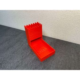 折りたたみ式ダイスタワー – 中世のお城風（カタンロゴ付き） レッド(その他)