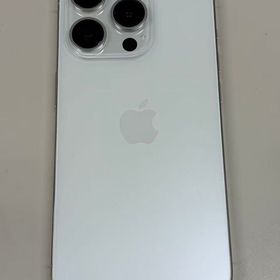 動作正常品 電池86%SIMフリー iPhone15 Pro 128GB ホワイトチタニウム