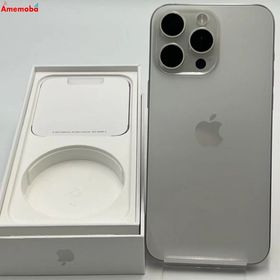 iPhone15 Pro Max 256GB ホワイトチタニウム MU6Q3J/A AU版SIMフリ