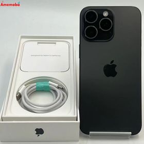 iPhone15 Pro Max 256GB ブラックチタニウム MU6P3J/A SIMフリー 美