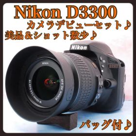 ☆Nikon D3300☆一眼レフカメラ☆バッグ付☆美品＆S数少☆初心者向け