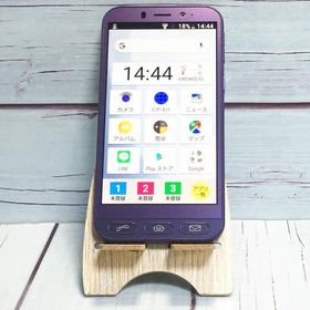 Softbank SHARP シンプルスマホ4 704SH ネイビー 本体 白ロム SIMロック解除済み SIMフリー 美品 A066635