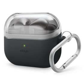 新品 【elago】 Galaxy Buds3 Galaxy Buds3 Pro 対応 ケース カラビナ 付 耐衝撃 ソフト クリア シリコン カバー ツートン カラー [ GalaxyBuds3 ギャラクシー バッズ 3 ギャラクシーバッズ3プロ 対応 ]