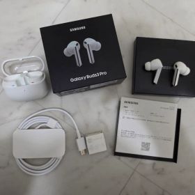 【美品】Galaxy Buds3 Pro ホワイト S・Lイヤーチップ新品