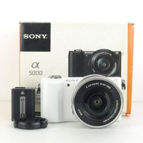 SONY α5000 白色 16-50mm パワーズームレンズ ミラーレス一眼