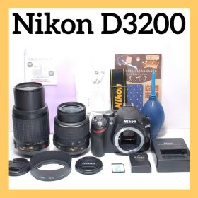 美品✨Nikon D3200✨ダブルレンズ✨高画質✨望遠レンズデビュー