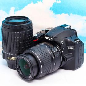 嬉しいダブルレンズ⭐️Nikon D3200⭐️スマホに転送できる⭐️動画OK